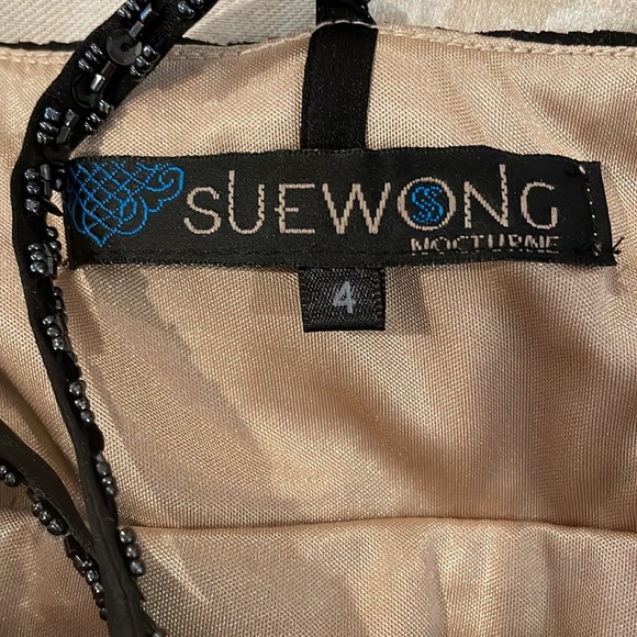 SUE WONG size 4 beaded Neiman Marcus dress - Picture 11 of 14